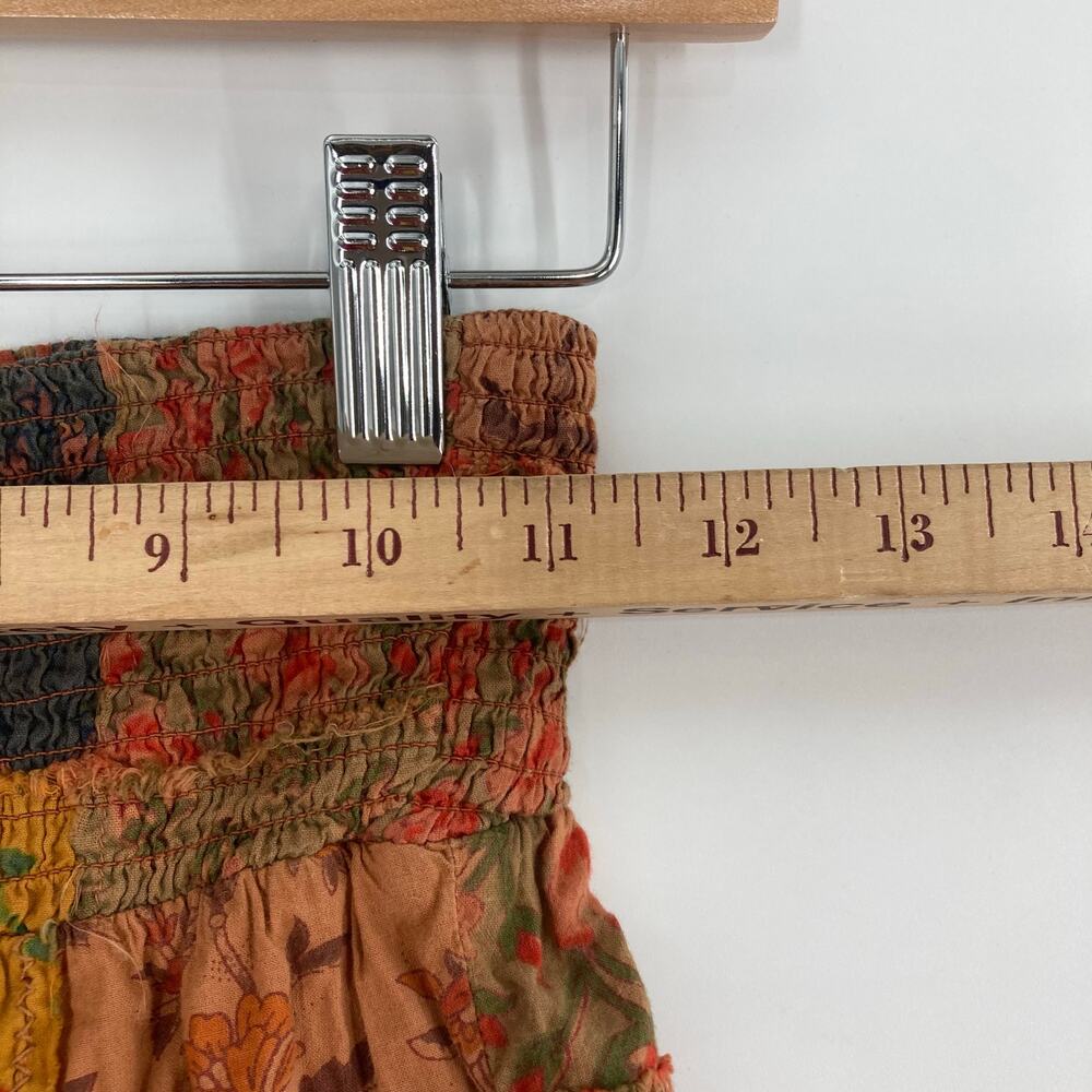 Earthbound Boho Patchwork Smock High Waisted Cott… - image 5